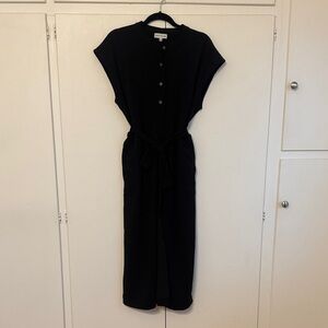 Gibson Latimer Elegant Black Midi Dress